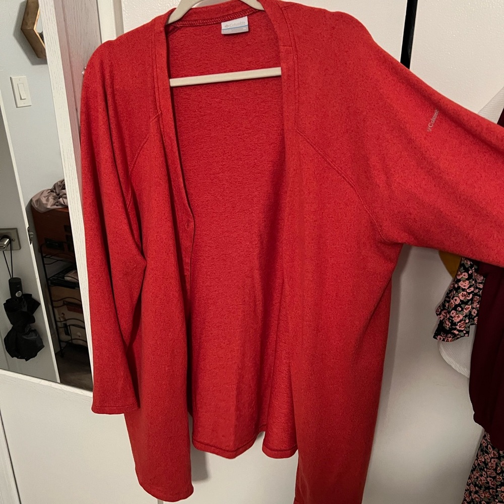 Columbia Pink/Red Cardigan